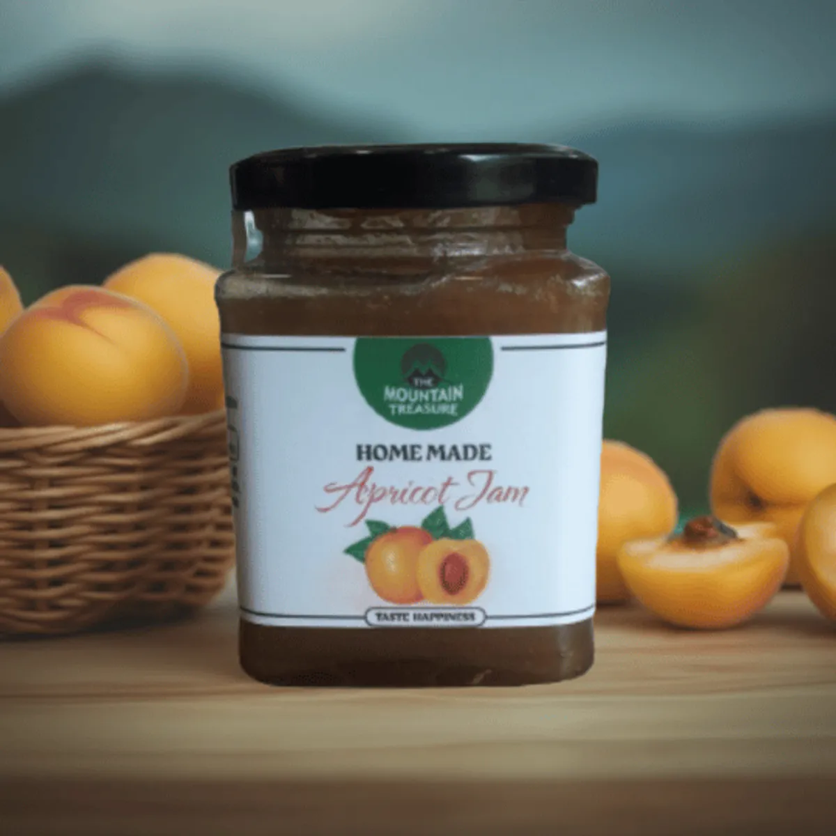 handmade organic apricot jam