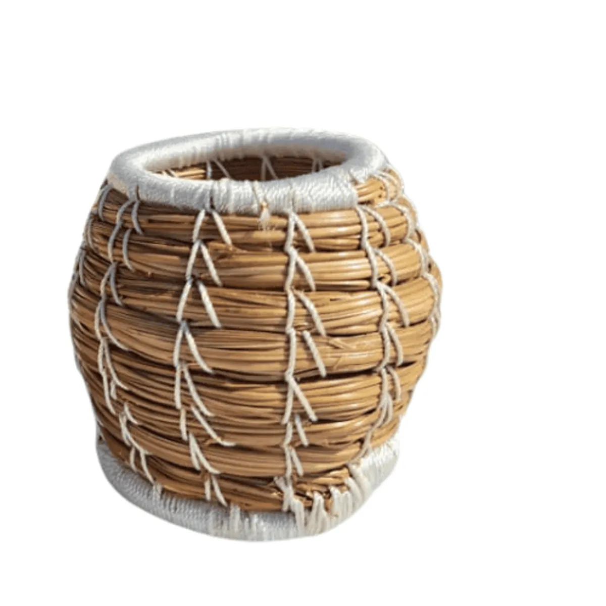  handmade pine needle napkin holder 