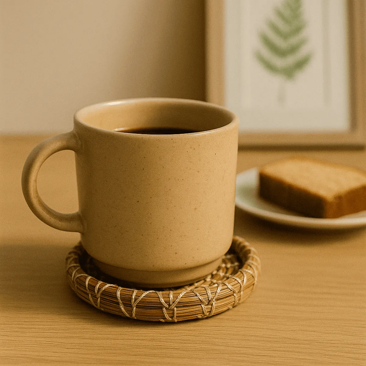 handmade pine rim coaster