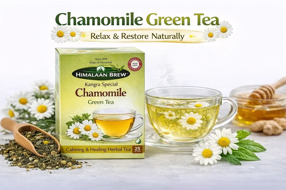 Pure chamomile green tea 