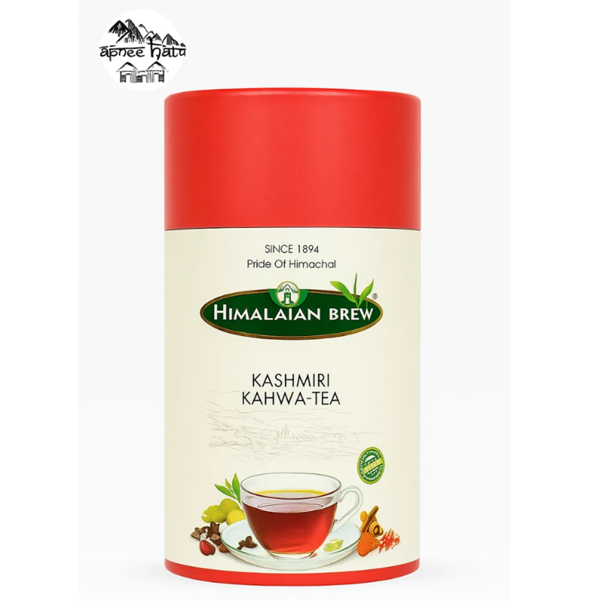 Apneehatti Kashmiri Kahwa Green Tea with Saffron – Authentic Loose Leaf Immunity Boosting Tea