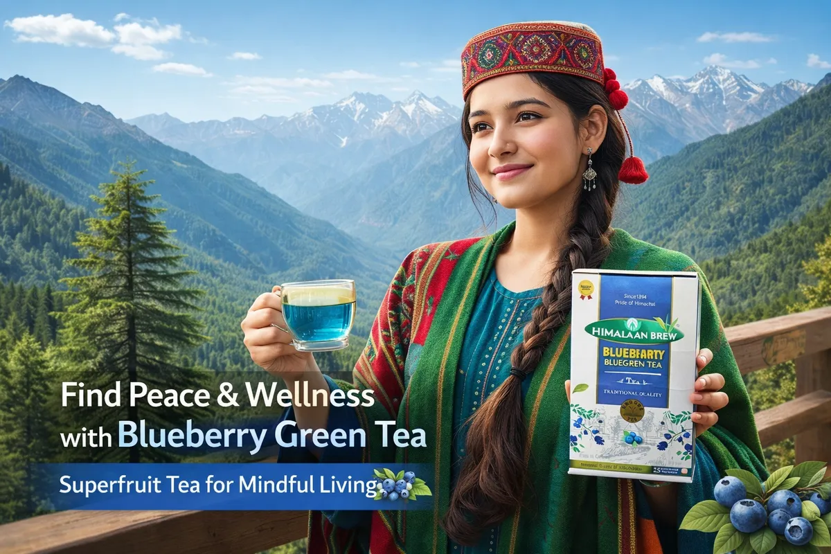 Blueberry Green Tea with Butterfly Pea Flower – Antioxidant Detox Tea