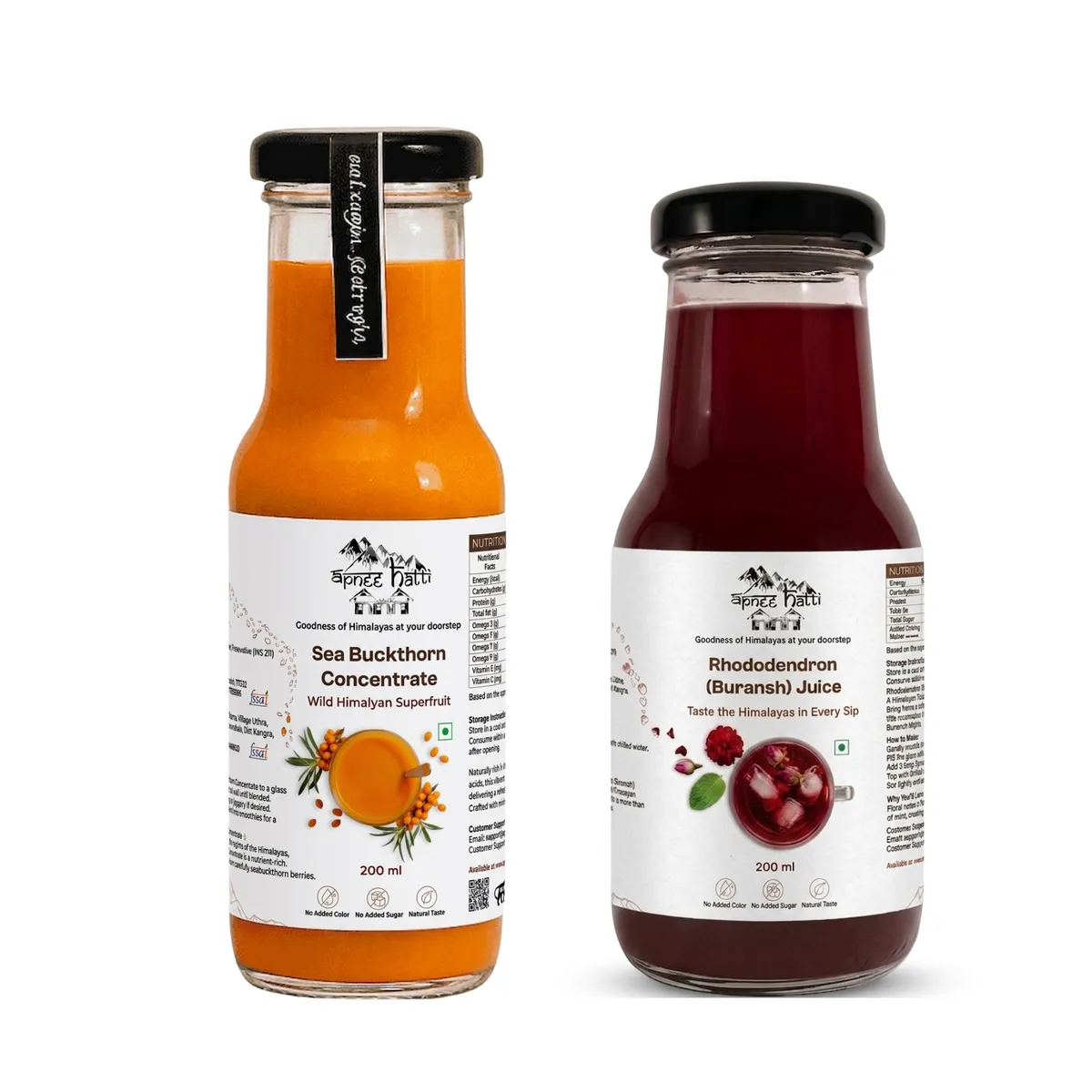 Apneehatti Himalayan Special Juices Combo with seabuckthorn and buransh juice