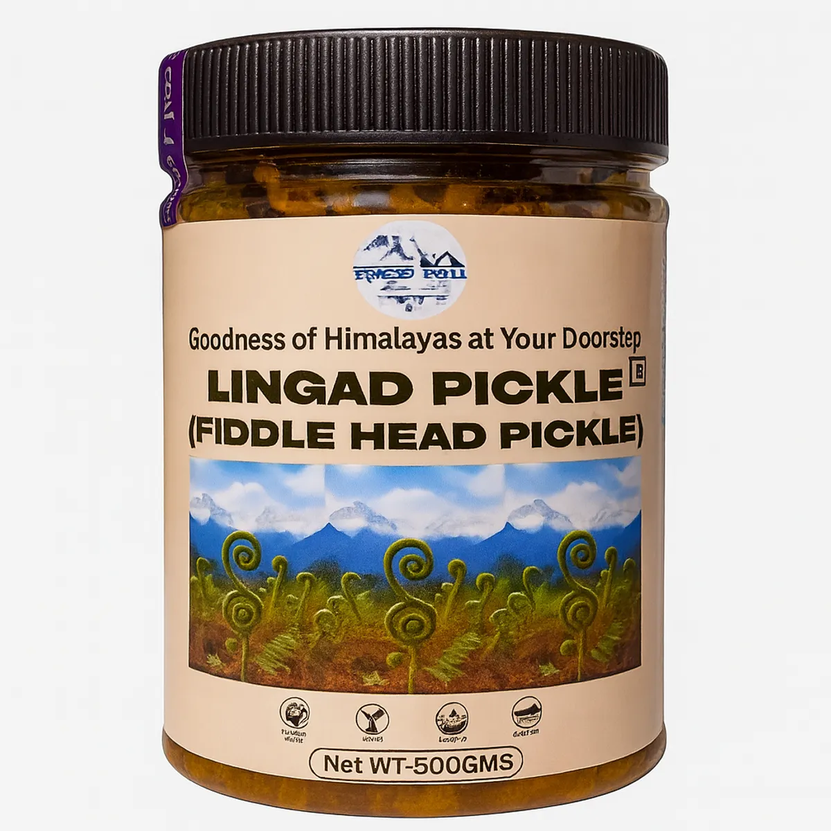 Apneehatti Lingad pickle Himalayan fiddlehead ferns 500g