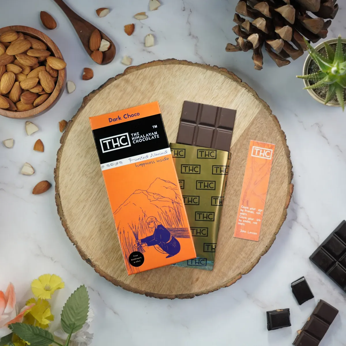  Roasted Almonds Dark Chocolate Bar 